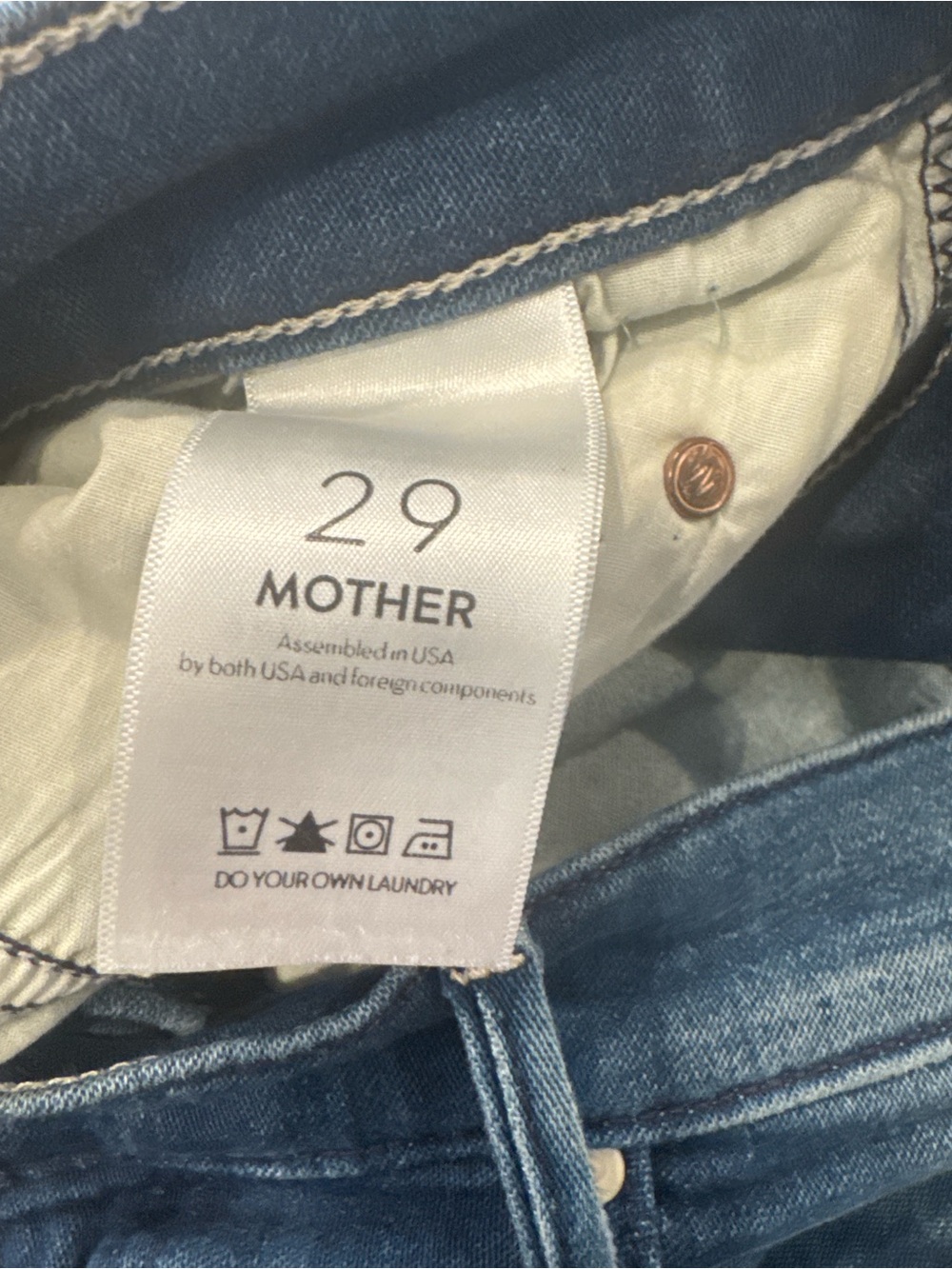 MOTHER High Waisted Rascal Crop - Picture 3 of 7